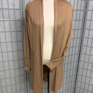 Melanie Lyn Tan Cardigan XS
